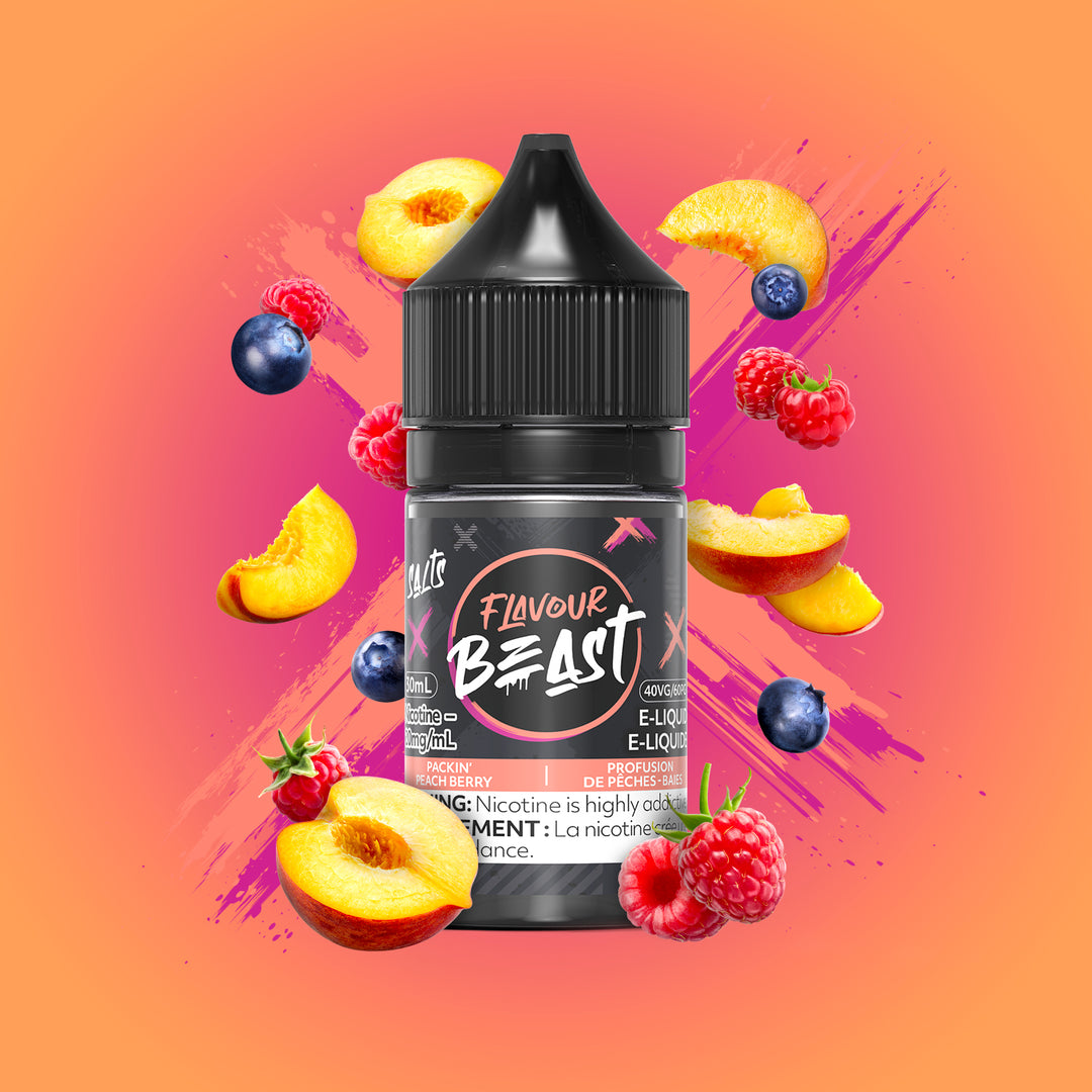 Packin' Peach Berry Salt - by Flavour Beast Salts [Federal Stamp]