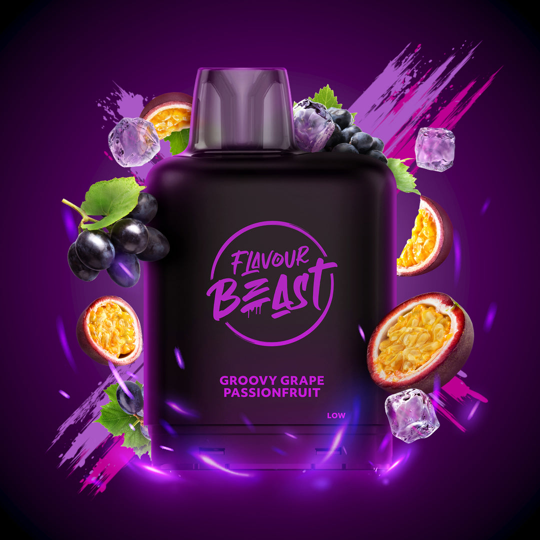 Groovy Grape Passionfruit - Flavour Beast Level X Boost Pod 20mL [Federal Stamp]