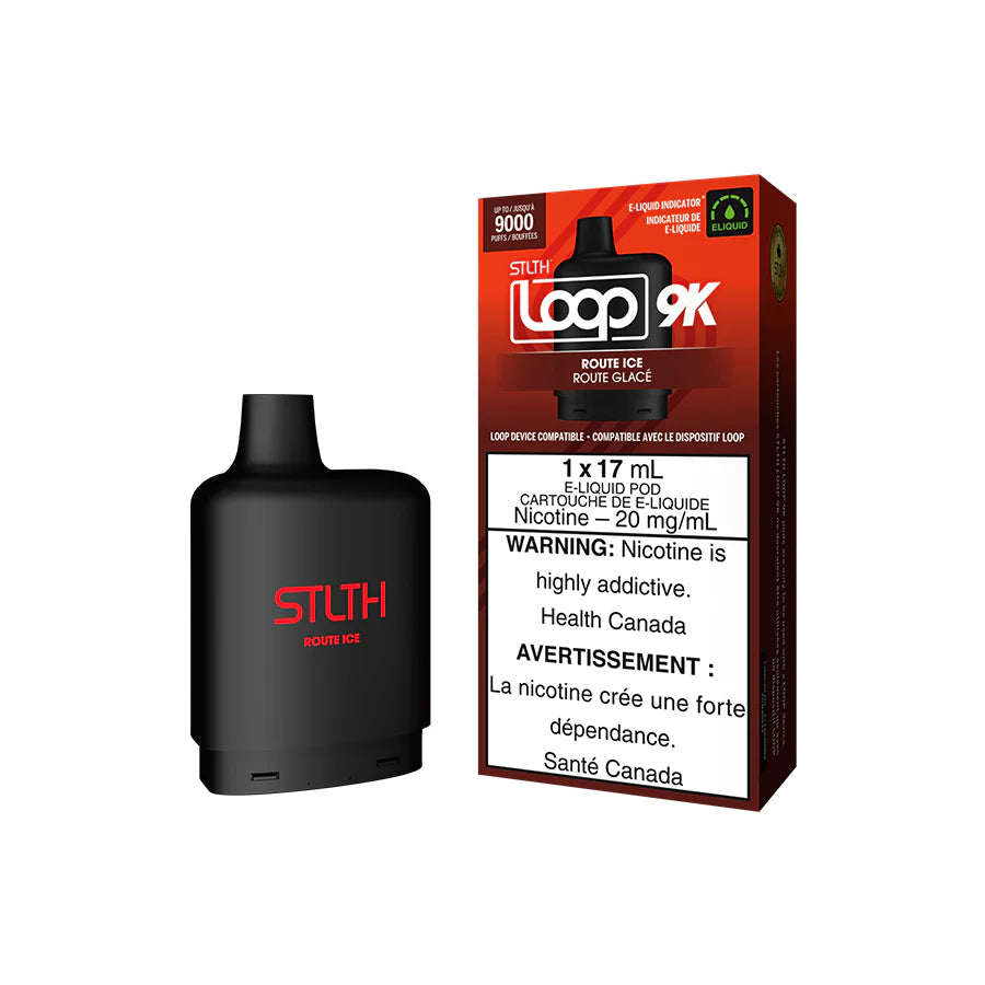 Route Ice - STLTH 9K Loop 2 Pod 17mL [Federal Stamp] – Clear Sky Vapes Inc.