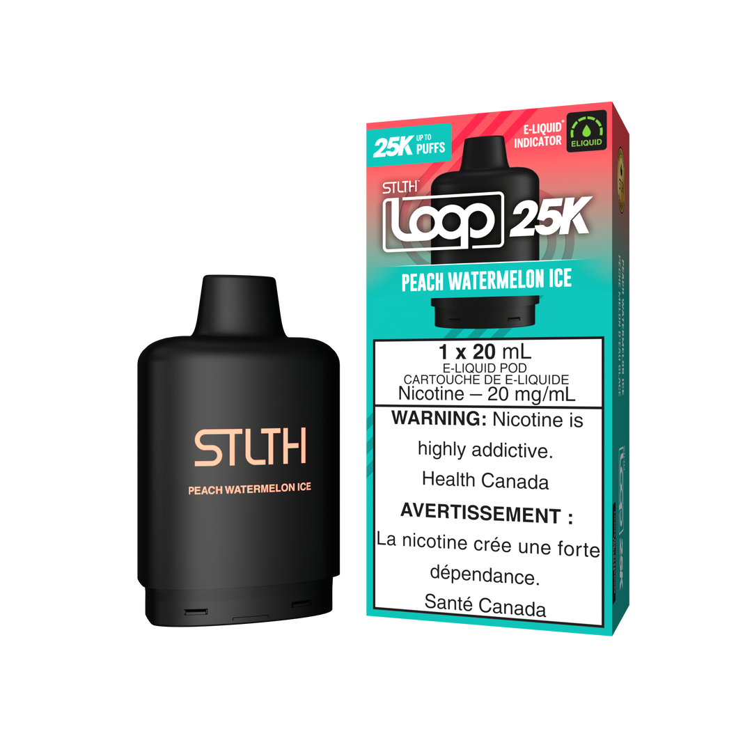 Peach Watermelon Ice - STLTH Loop 25K Pod 20mL [Ontario Stamp]