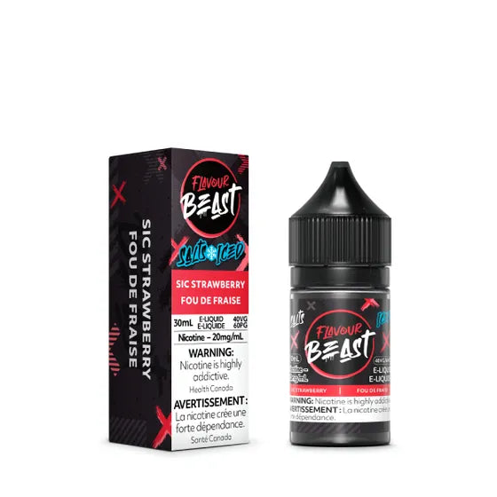 Sic Strawberry Iced Salt - by Flavour Beast Salts [Federal Stamp]