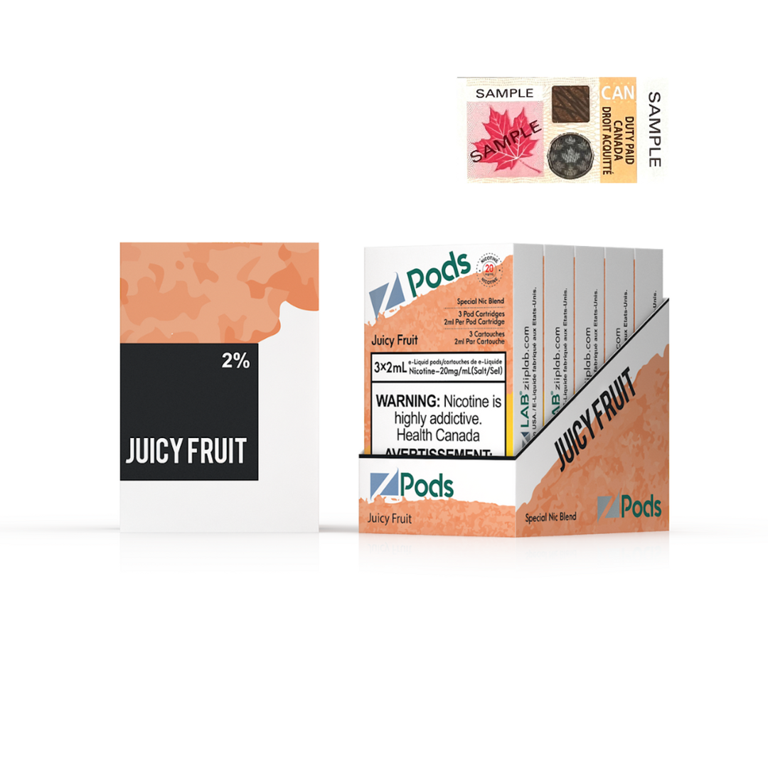 Juicy Fruit Zpods S-Pod (STLTH) 3-pack [Federal Stamp]