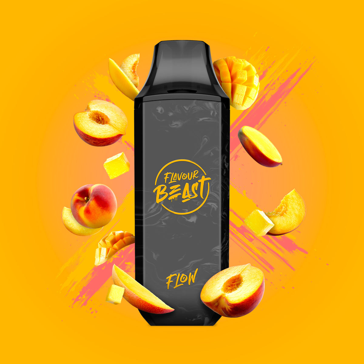 Mad Mango Peach - Flavour Beast Flow 4000p Rechargeable Disposable Vap ...